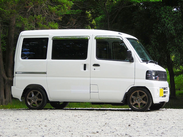 ミニキャブ／タウンボックス／クリッパー用　車高調フロントのみセット（Ｆｒアッパーマウントレス仕様）