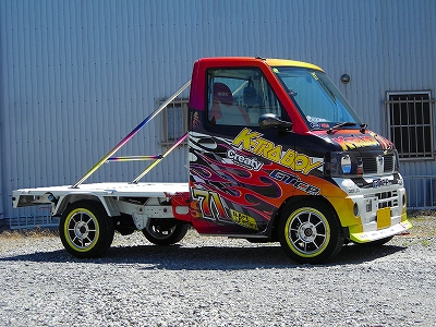 ミニキャブトラック／クリッパートラック用　車高調整式サスペンションセット（２輪調整式　Ｆｒピロアッパーマウント付き仕様）